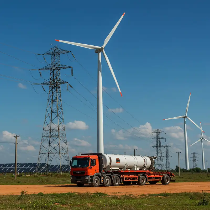 Power generation and energy industry logistics