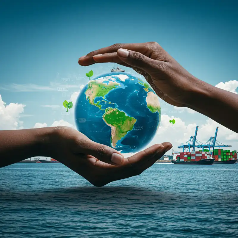 Visual representation of LXGlobal's sustainability commitment